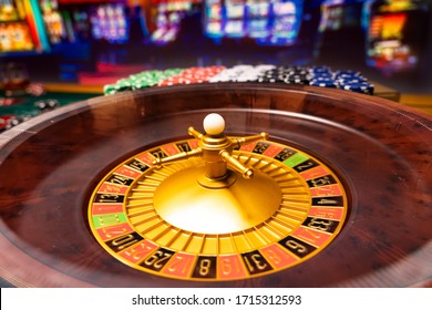 Roulette table close up at the Casino - Selective Focus - Powered by Shutterstock