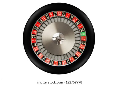 Roulette Wheel Isolated On White Background