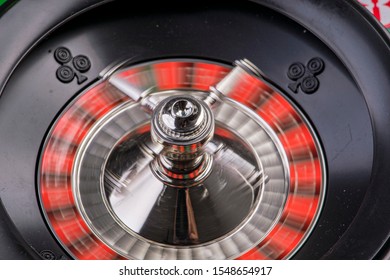 Roulette Wheel Spinning From Above Fuzzy