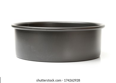 Round Cake Mould On White Background