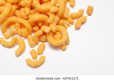 Round Cheese Junk Food Over White Stock Photo 427411171 | Shutterstock