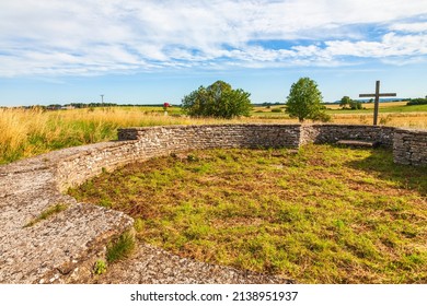 Round Church Ruin From The Middle Ages In Sweden