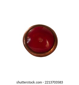 Round Clip With Ruby Isolated