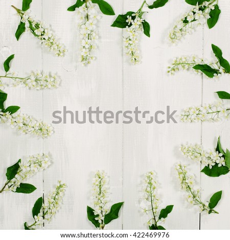 Similar – Flower frame on white background