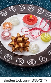 round fruit candy 