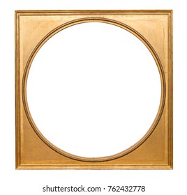 Round Gold Picture Frame