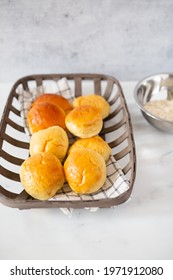 Round Homemade Dinner Yeast Rolls