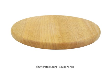 Round kitchen board isolated on white background - Shutterstock ID 1833875788