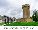 Round Mardakan fortress located in Baku,Azerbaijan, 11-17 century.Unesco heritage site.