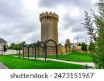 Round Mardakan fortress located in Baku,Azerbaijan, 11-17 century.Unesco heritage site.