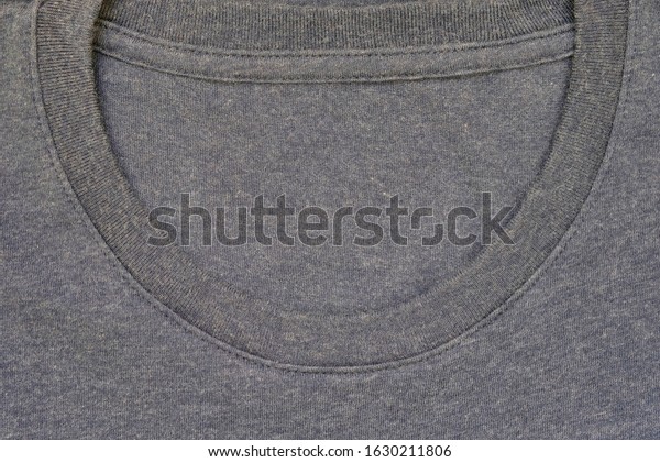 Round Neckline Without Collar Plain 