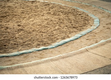 Round Sand Pit Of A Sumo Wrestling Ring 