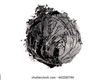 Round Shape Liquid Black Tar For Backgrounds