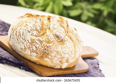 Round Sourdough Bread Loaf Or Boule