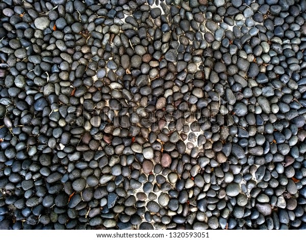 Round Stone Floor Background Gravel Floor Stock Photo 1320593051 ...