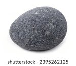 round stone isolated on white background