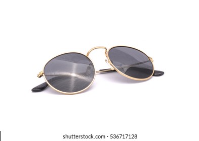 Round Sunglasses  Isolated On White