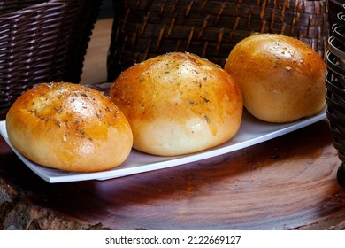 Round Sweet Bread Baked Food