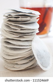 Round Tea Bags Stack