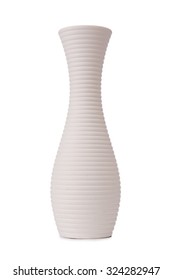 Round Vase Isolated On White