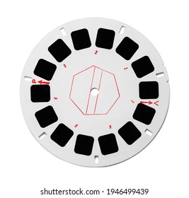 Round View Master Photo Film Reel Cut Out.