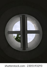 Round window in the ceiling
