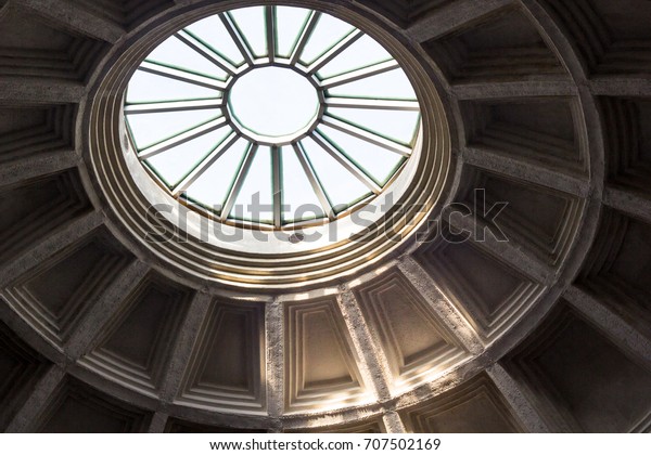 Round Window Ceiling Dome Sunlight Shine Stock Photo Edit