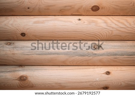 rounded log as a background. High quality photo