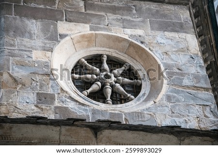 Rounded Window Made from Stone