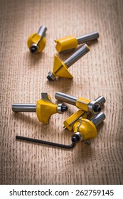 Roundover Router Bits For  Woodworking On Wooden Board 