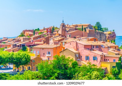 Roussillon Village In France
