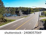 Route 153 Crossing St-Maurice River at Shawinigan Quebec Canada
