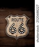 Route 66 vintage metal sign 