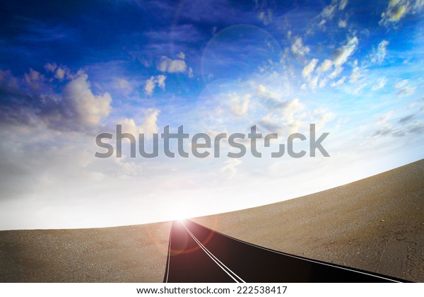 route on background\
celestial landscape