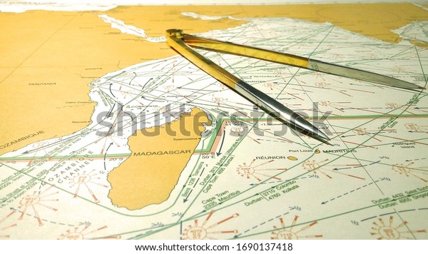 routeing chart for Indian\
ocean
