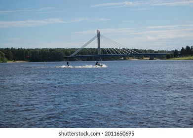 Rovaniemi Summer River Bridge Finland