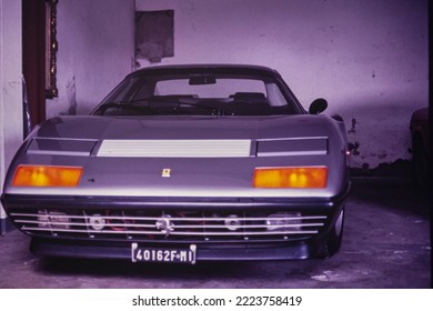 Rovigo, Italy May 1979: Old Ferrari Car In 70s