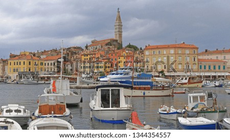 Image, Stock Photo Port of Rovinj, Croatia