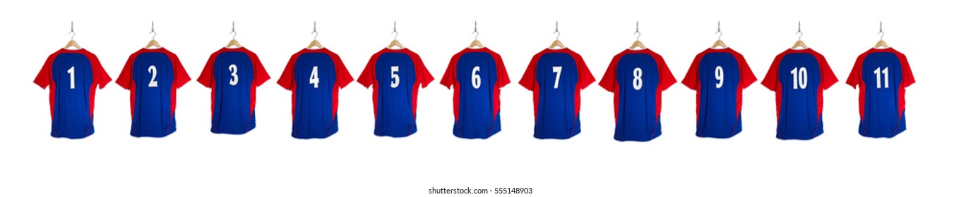 row-blue-football-shirts-numbered-111-stock-photo-555148903-shutterstock