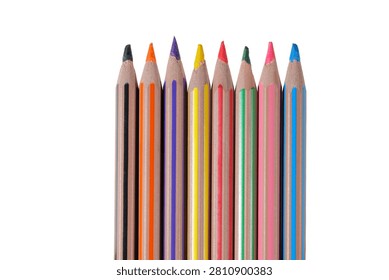 Row bright multi colored