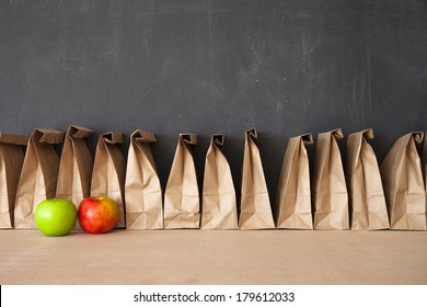 brown lunch bags