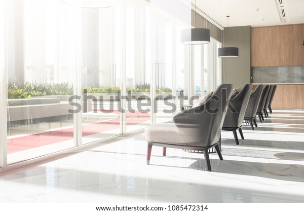 Row Chairs Executive Office Waiting Room Stock Photo Edit Now