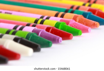 Row Of Crayons