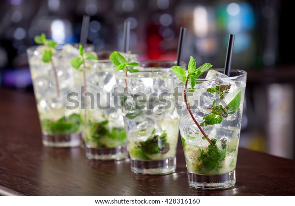 BW 4 x Coasters Mojito Cocktail Alcoholic Bar Club  #36993