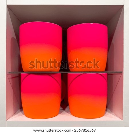 Similar – Image, Stock Photo 4 blue containers stacked on top of each other