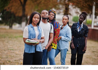 Row Group Five African College Students Stock Photo 1540073519 ...