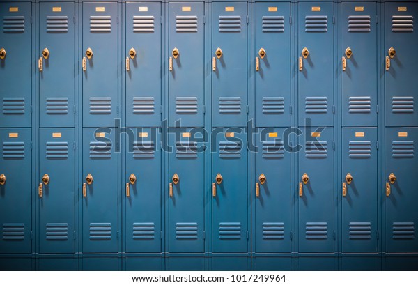 Row of High School\
Lockers