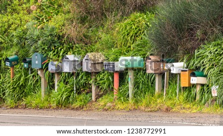 Row of Letterboxes