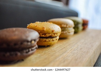 Row of macaroons