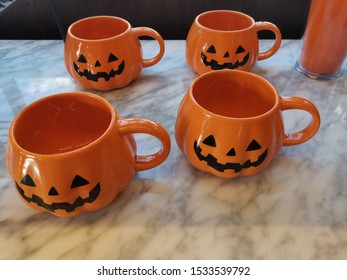 Row Of Merchandise Like (pumpkin) Mug, Cup And Coffee Products Display In The Starbucks Cafe, At  Mega Bangna Shopping Mall.Samut Prakan, Thailand 12 October 2019